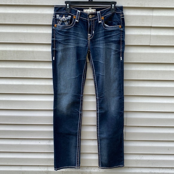 Big Star Denim - Big Star | Nina Dark Wash Denim Blue Straight Leg Jean size 29 Long